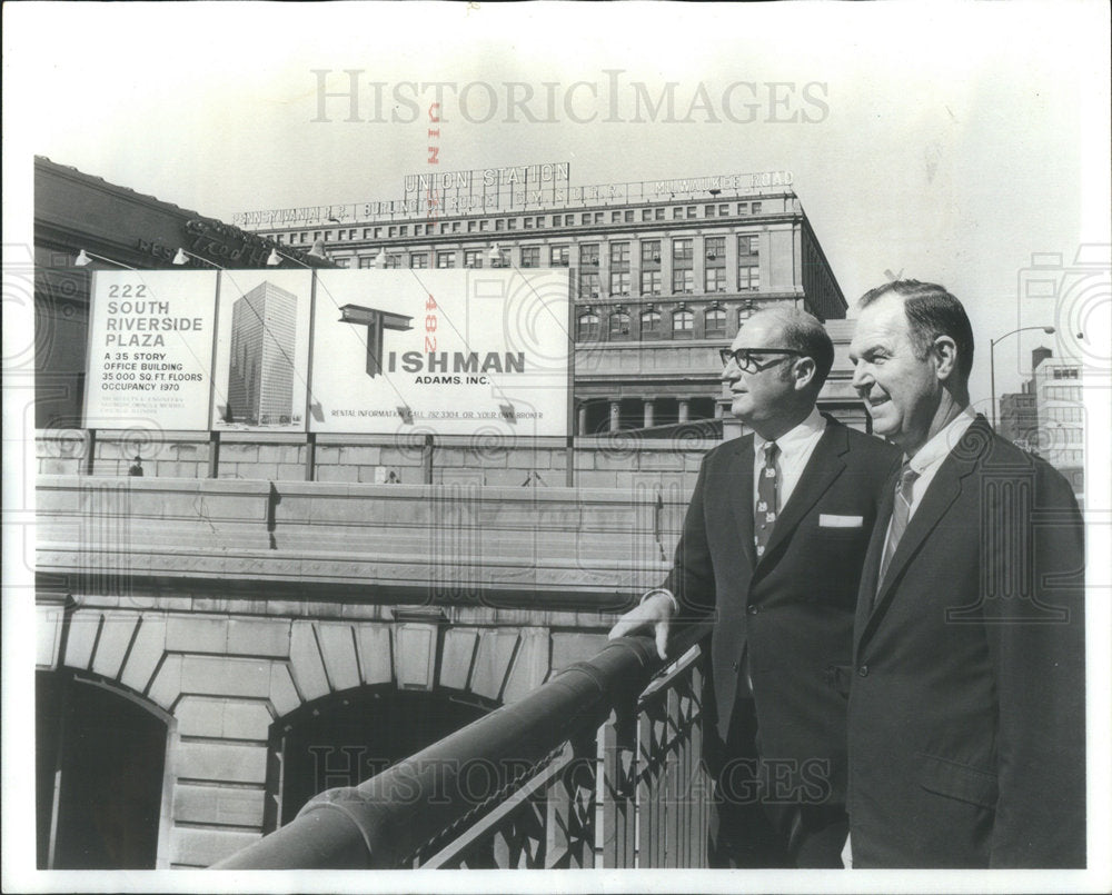 1969 Tishman office building Union Station Adam Canal Gateway Plaza - Historic Images