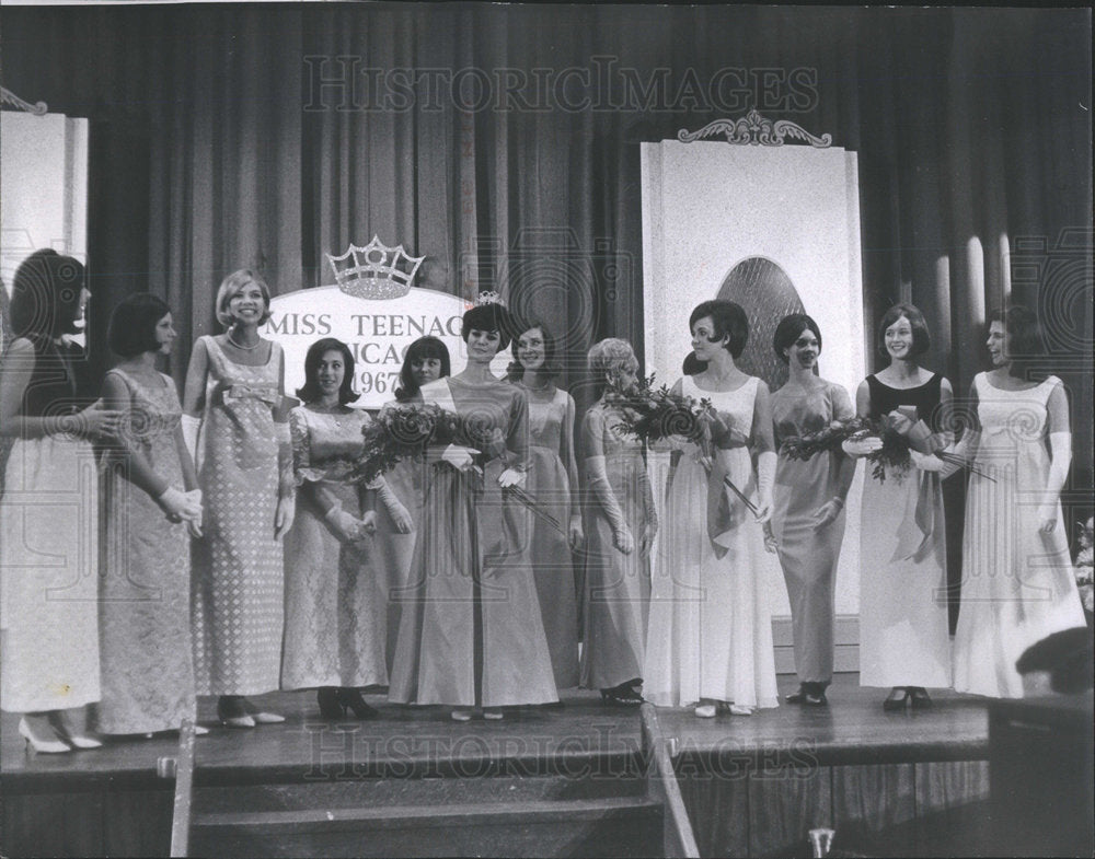 1966 Miss Teenage Chicago Terri Friedlander coronation Kim Garrity - Historic Images