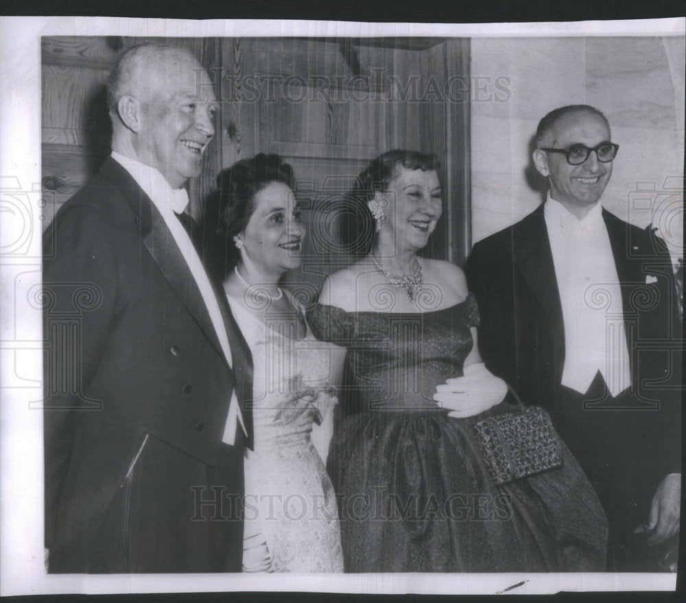 1959 President Mrs Eisenhower Arturo Frondizi Argentina White House-Historic Images