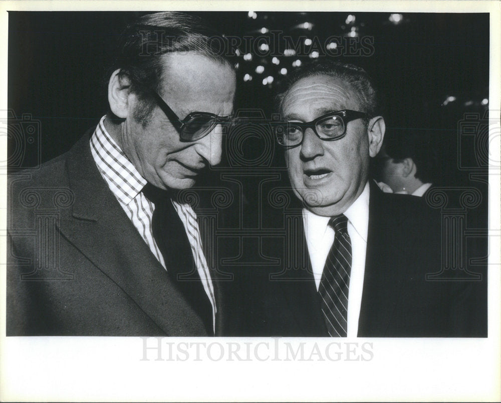 1984 Rupert Murdoch Hosts A Breakfast For Henry Kissinger-Historic Images