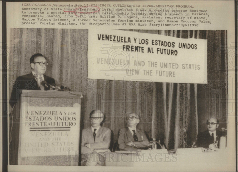 1976 Henry Kissinger State Secretary American Politician-Historic Images