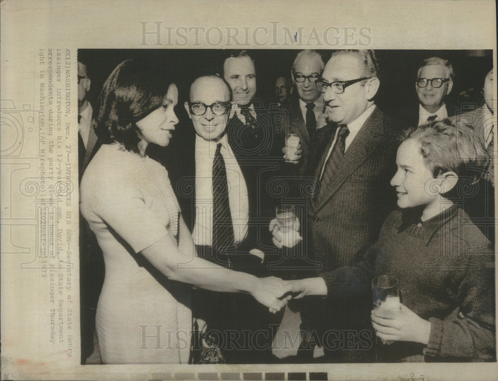 1973 Secretary Of State Henry Kissinger Introduces His David-Historic Images