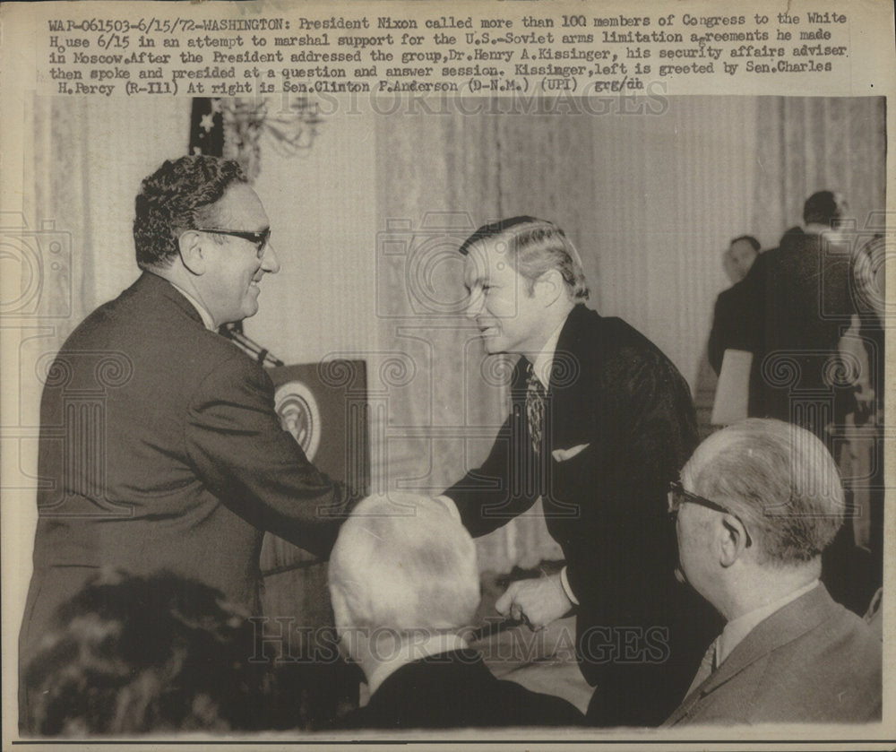 1972 President Nixon White House Congress marshal support attempt-Historic Images