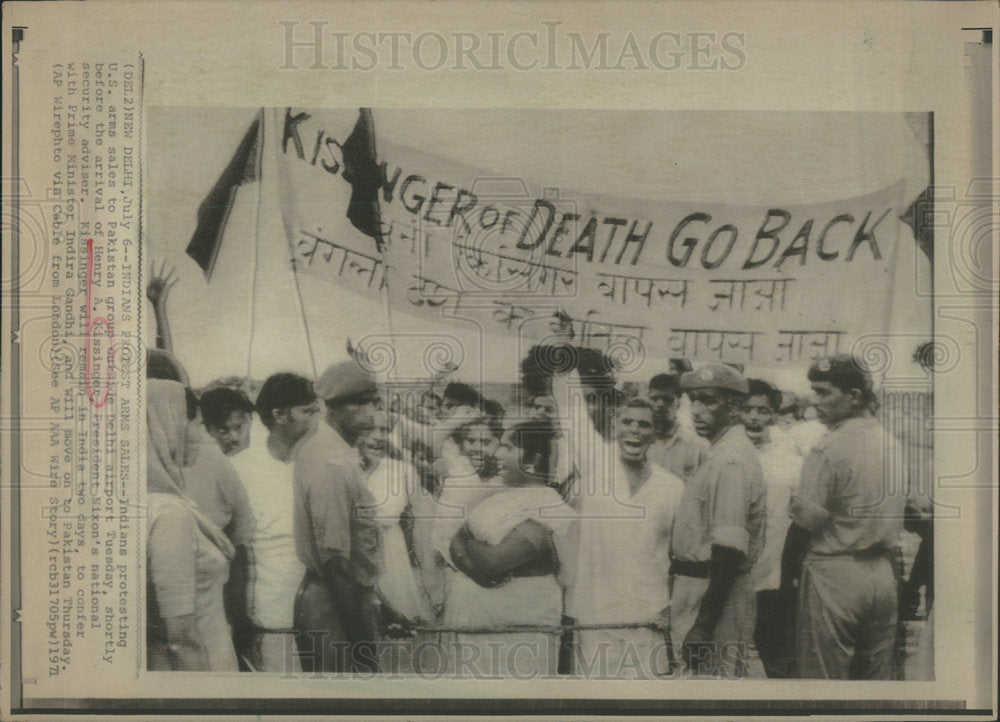 1971 Indira Gandhi India Minister Nixon Henry Kissinger Delhi US-Historic Images