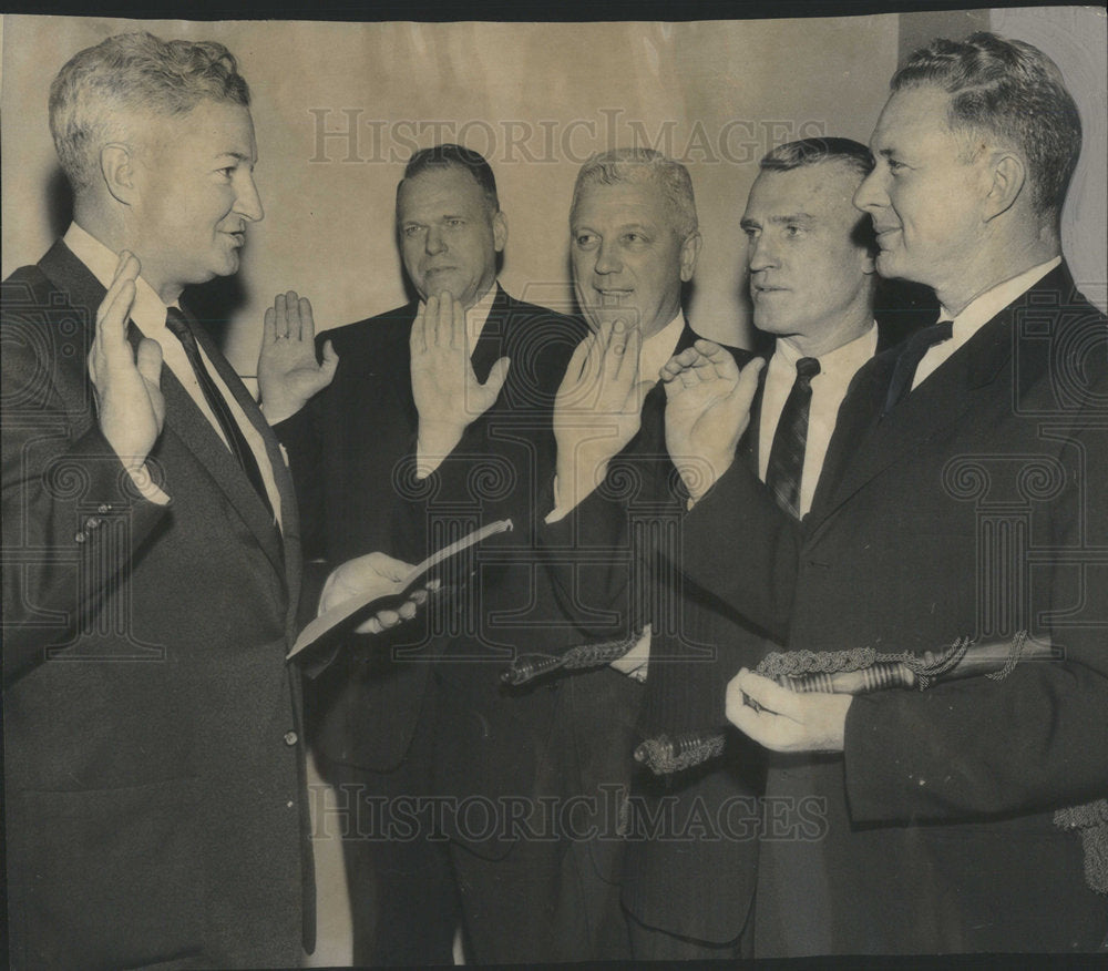 1960 John Kister James Riordan Mike Delaney Harry O'Donnell captains-Historic Images
