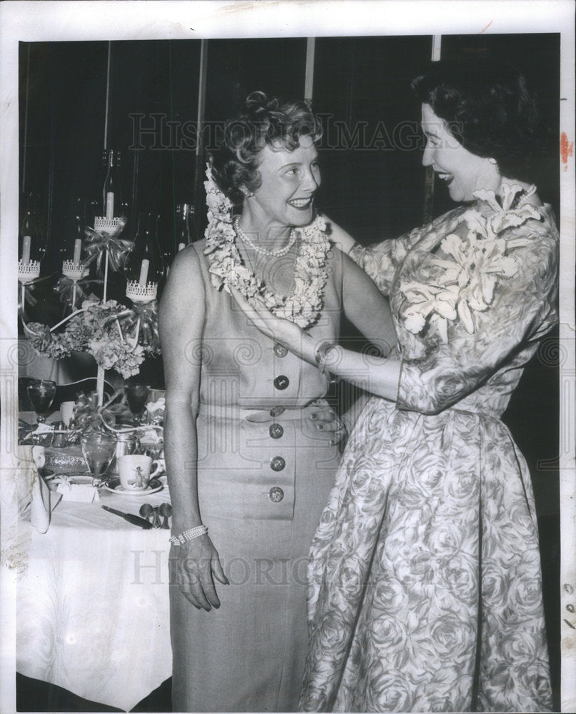 1959 Mrs Max Pray Mrs Delmar Kroehler Summer Ball West Hotel launch-Historic Images