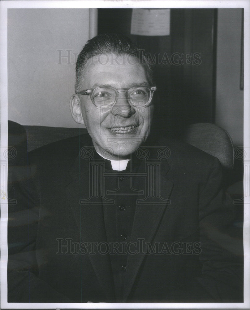 1958 Press Photo Rev. Francis William Lickfield Episcopal Church Bishop - Historic Images