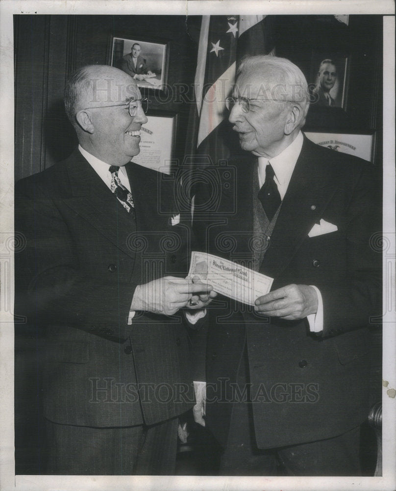 1948 Errest Kruetgen March Dimes  US Post Office employe Chicago-Historic Images