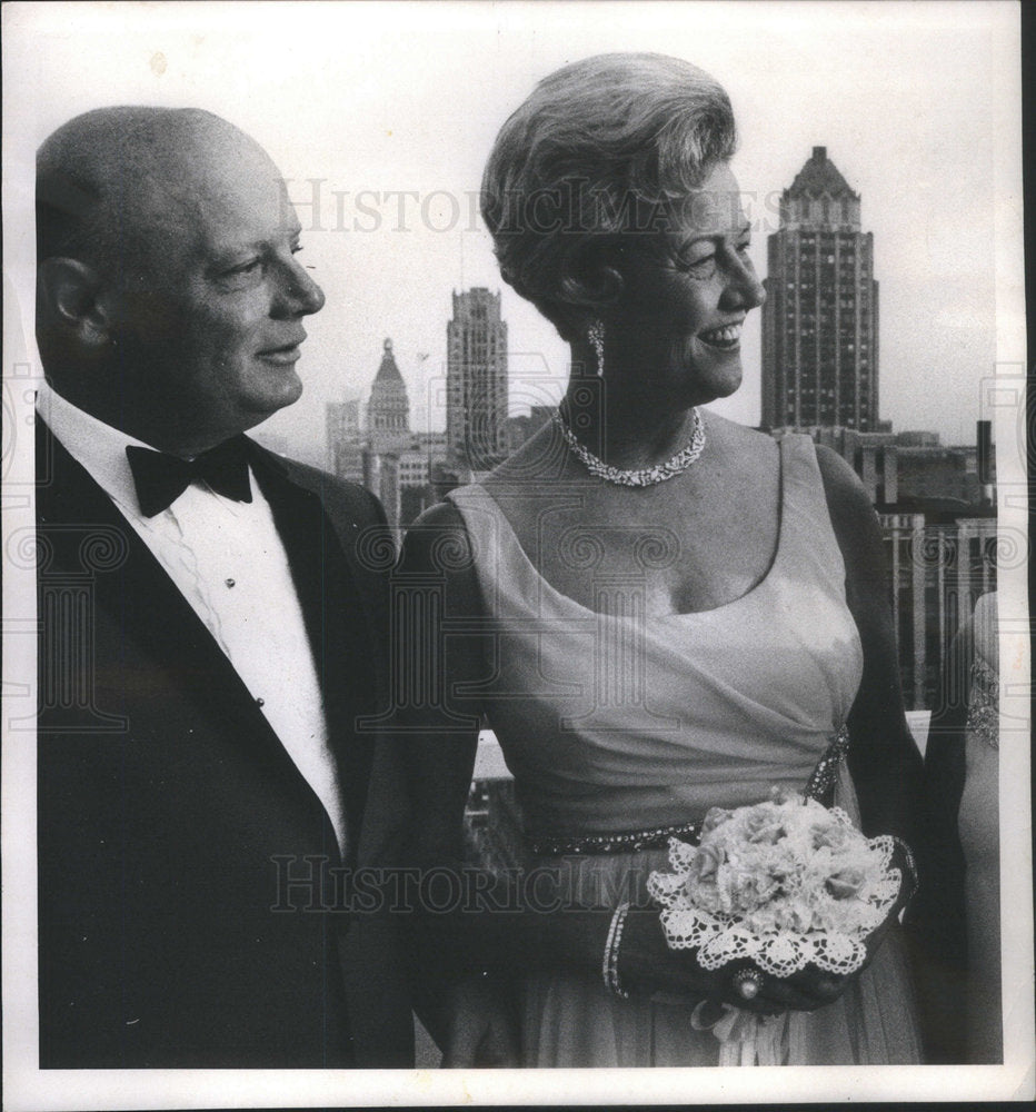 1969 Carl Kroch American Book-Store Businessman &amp; Wife - Historic Images