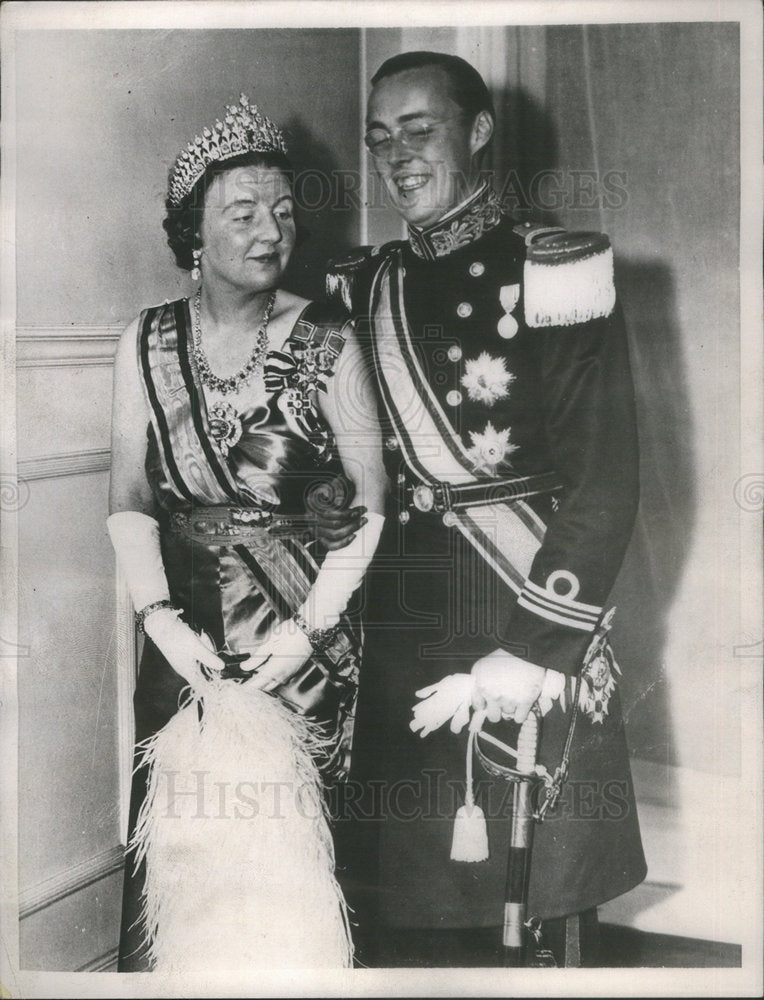 1937 Princess Juliana&amp; Prince Bernhardt at Coronation of King George-Historic Images