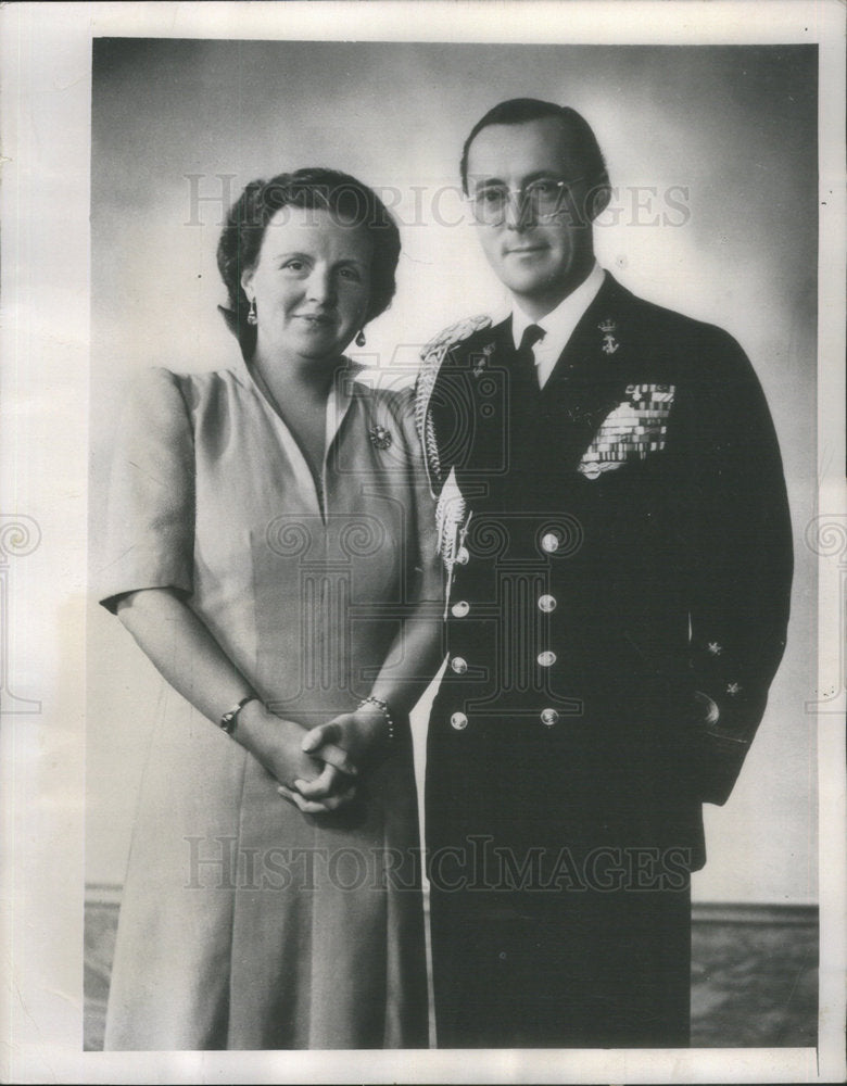 1948 Princess Juliana &amp; Prince Bernhard Netherlands Royal Family-Historic Images