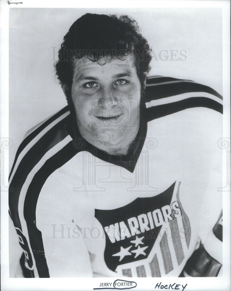 1972 Jerry Fortier Hockey - Historic Images