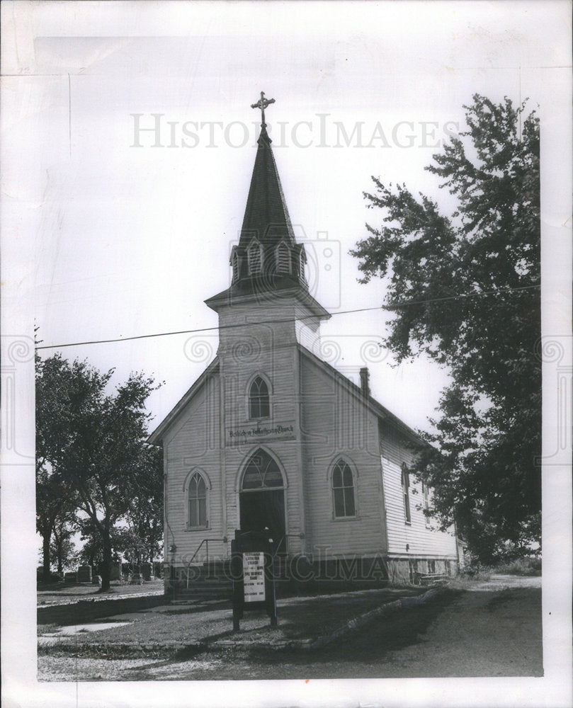 1955 The Bethlehem Lutheran Church where George P.Crist is Pastor. - Historic Images