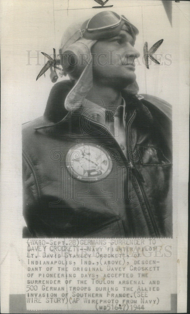 1944 Lt David Stanley Crockett Indianapolis-Historic Images