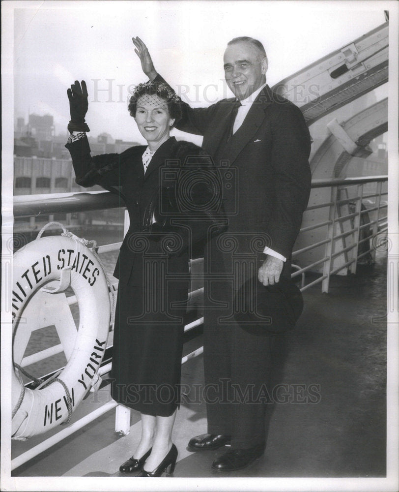 1954 Press Photo Mr Mrs Wesley Dixon Chicago United States New York America - Historic Images