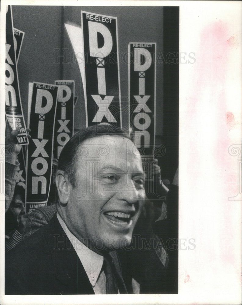 1986 Hyatt Regency Chicago Alan Dixon Senator Victory Speech Banners-Historic Images