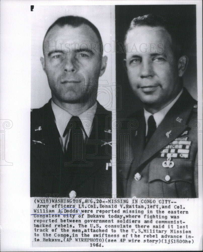 1964 William A Dodds American Military Colonel Kidnapped Chicago-Historic Images