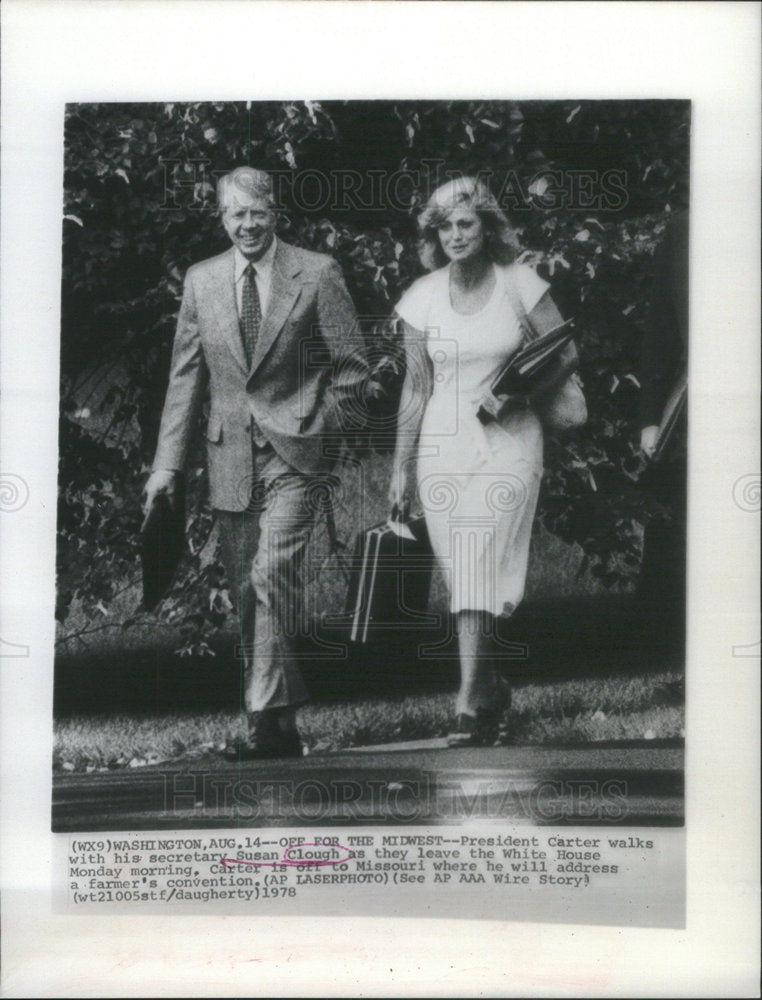 1978 President Carter Susan Clough White House-Historic Images