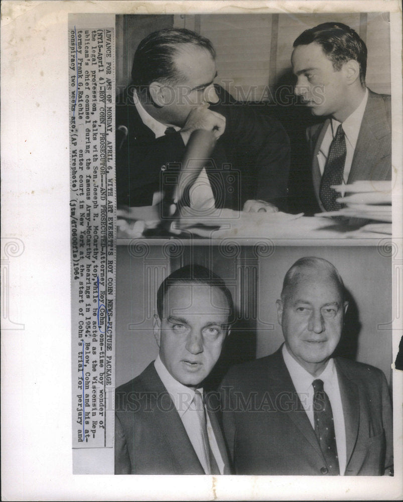 1964 Roy Marcus Cohn American Attorney General Chicago Michigan-Historic Images