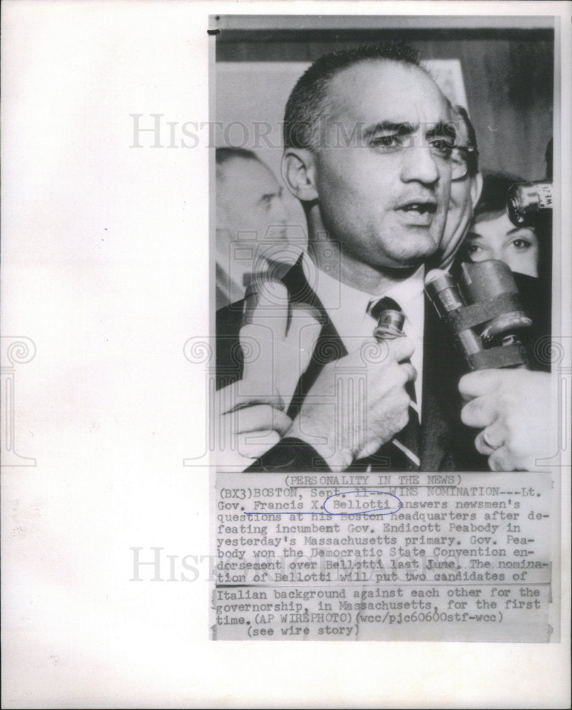 1964 Press Photo Francis X Bellotti American Lawyer Politician Chicago Michigan - Historic Images