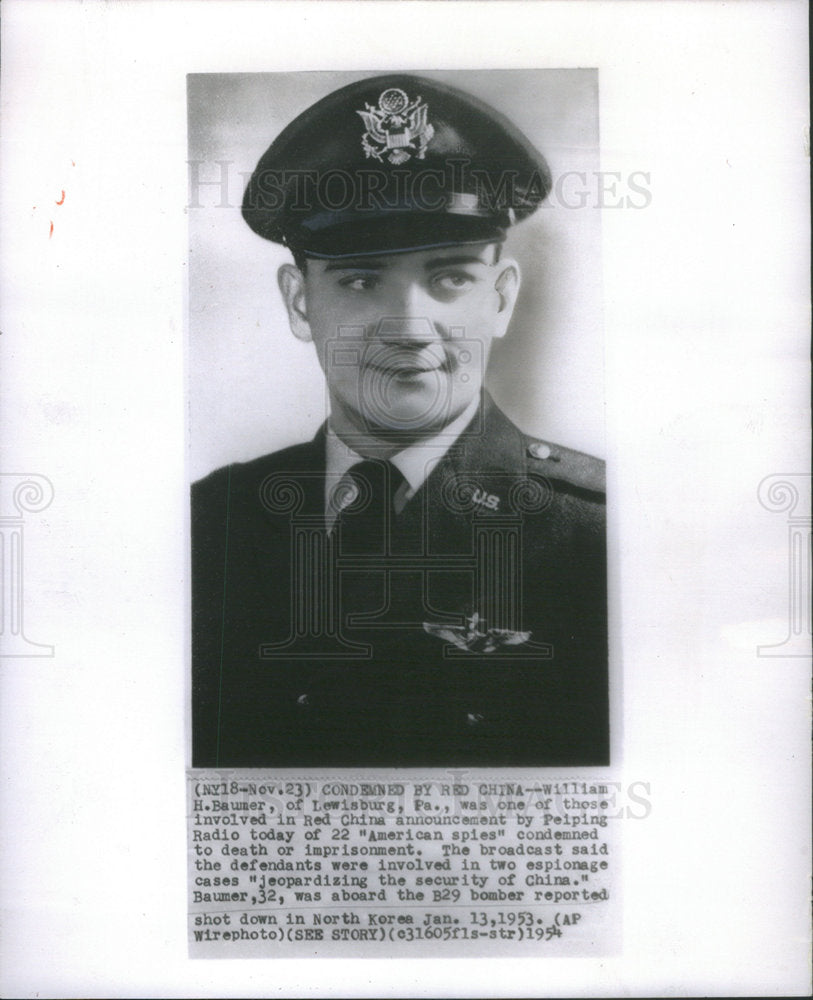 1954 William H Baumer American Army General Chicago Michigan-Historic Images