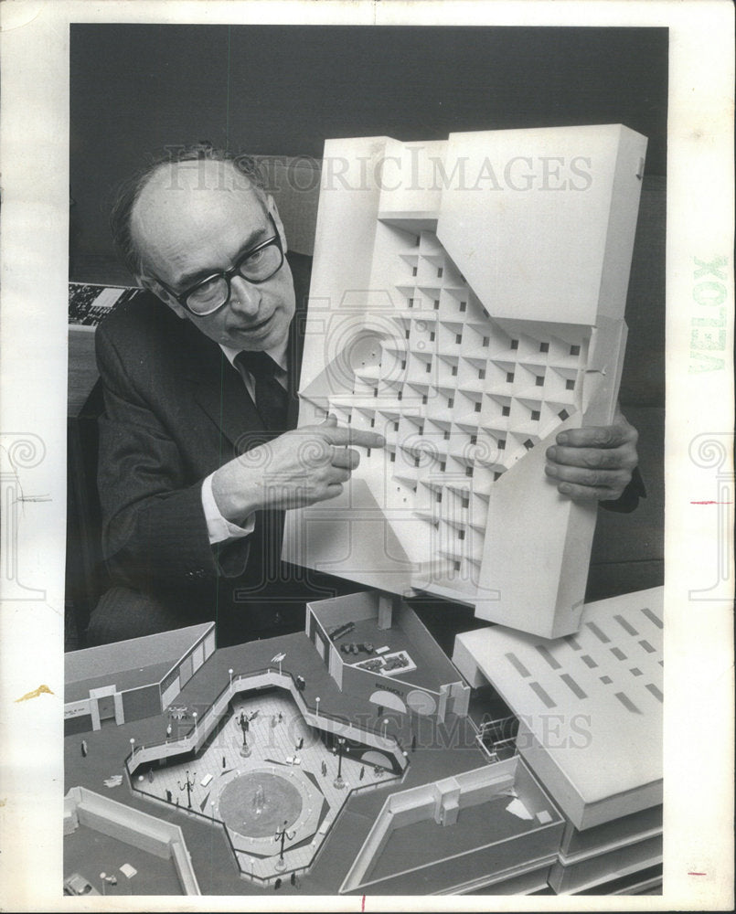 1972 Richard M Bennett Architect Non Glare Ceiling Hawthorne Mall - Historic Images