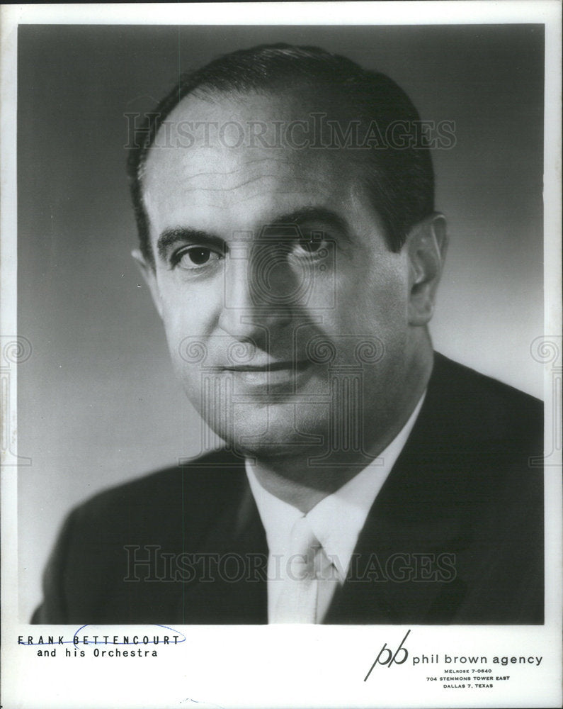 1968 Frank Bettencourt Orchestra Leader - Historic Images