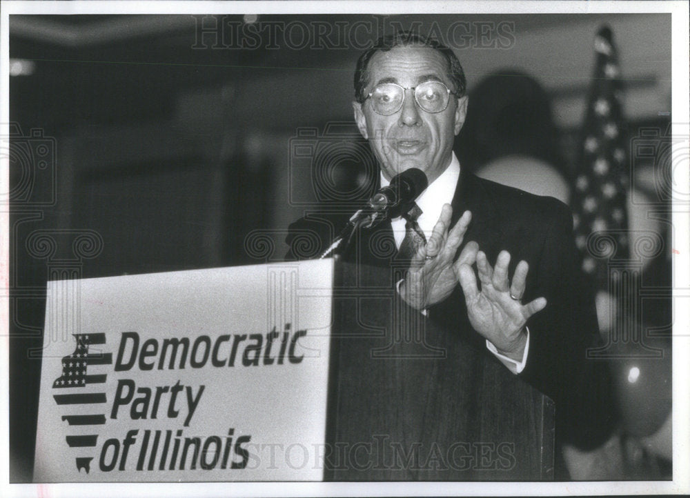 1990 Governor Mario Cuomo Addresses Democrats at Fundraiser-Historic Images