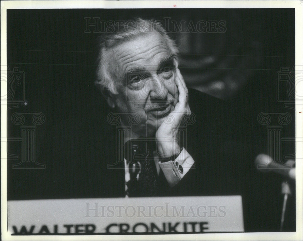 1985 Walter Cronkite Favor Shuttle Diplomacy Northwestern Univerity-Historic Images