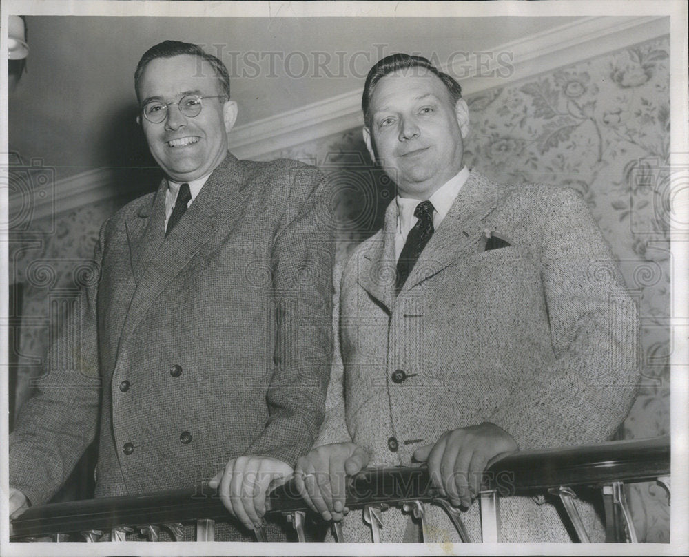 1951 Dr. Ernest Kolb and Dr. Otto Tschadek in Route to Conference-Historic Images