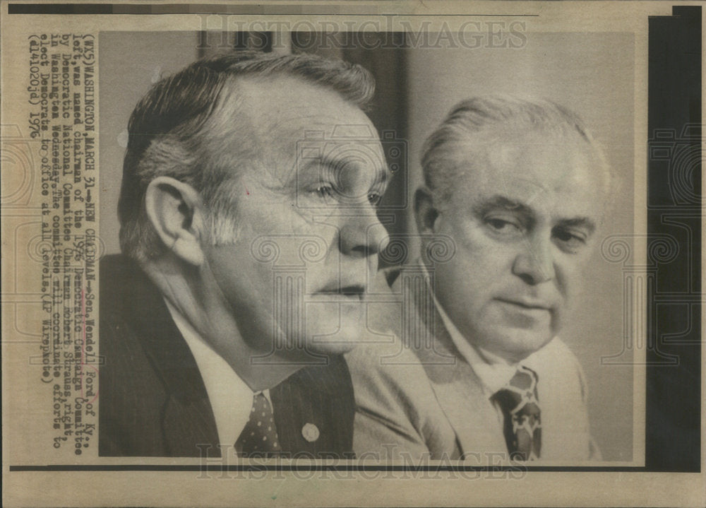 1976 Wennell Chairman Democratic National Committee-Historic Images