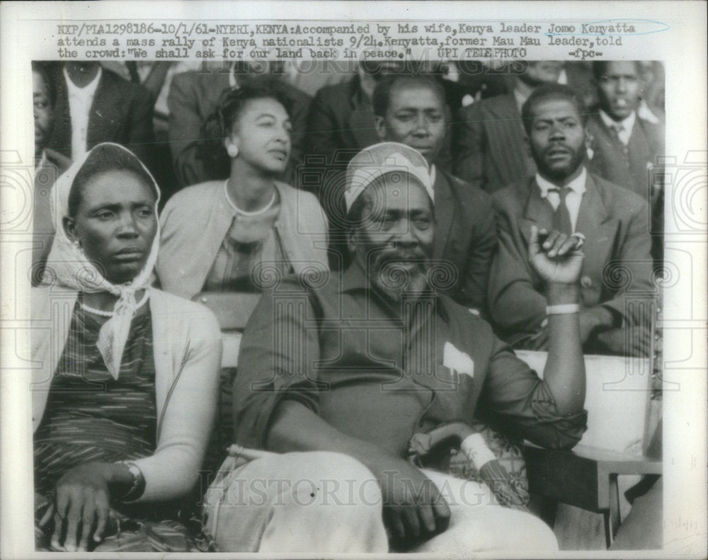 1961 JOMO KENYATTA KENYA LEADER PRIME MINISTER PRESIDENT-Historic Images