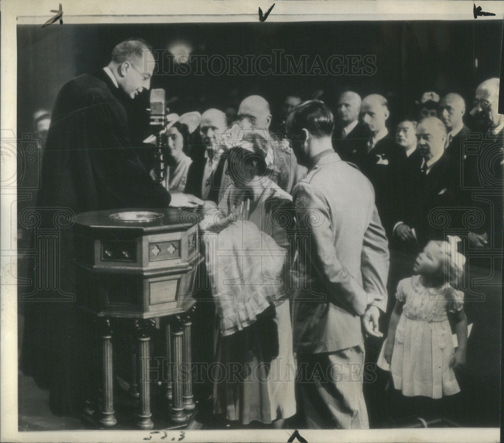 1943 Princess Beatrix watches as her mother Crown Princess Juliana-Historic Images