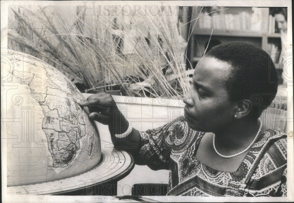 1963 Press Photo Margaret Kenyatta Prime Minister Jomo Kenyatta Daughter Chicago - Historic Images