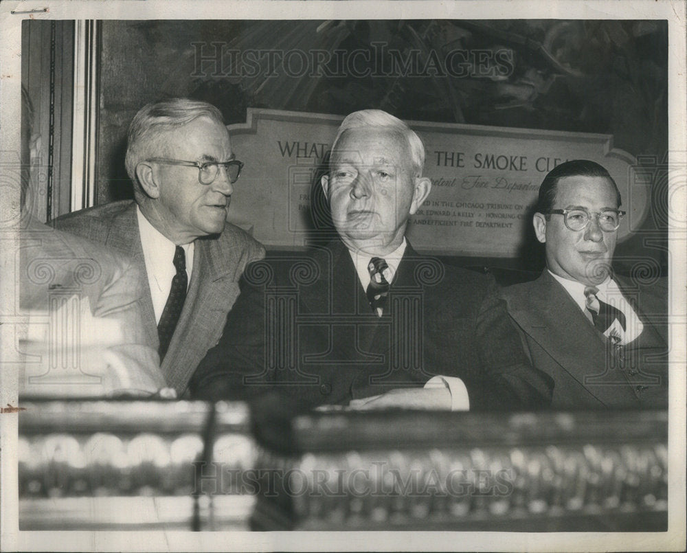 1950 Aldermen Duffy Lancaster Mayor Kennelly Public Housing Hearing - Historic Images