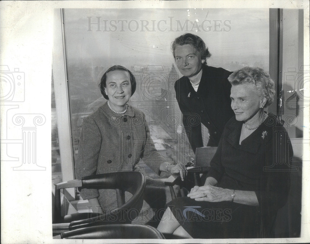 1964 Mrs Cyrus H Adams III, Mrs Theodore Tieken, Mrs George A Poole - Historic Images