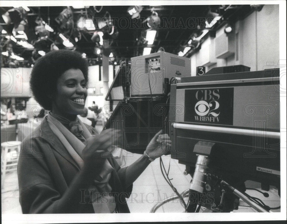 1977 CBS TV Network  Women Job Renee Ferguson Gulley  Reporter Host - Historic Images