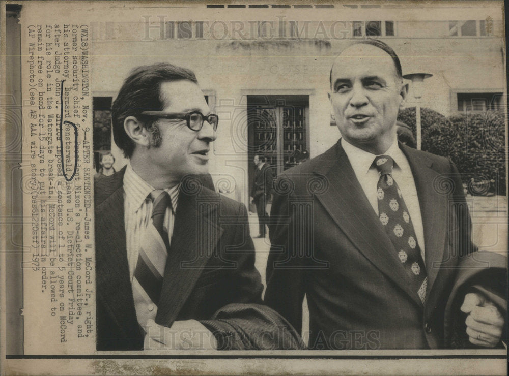 1973 Security Chief For President Nixon James W McCord Jr - Historic Images