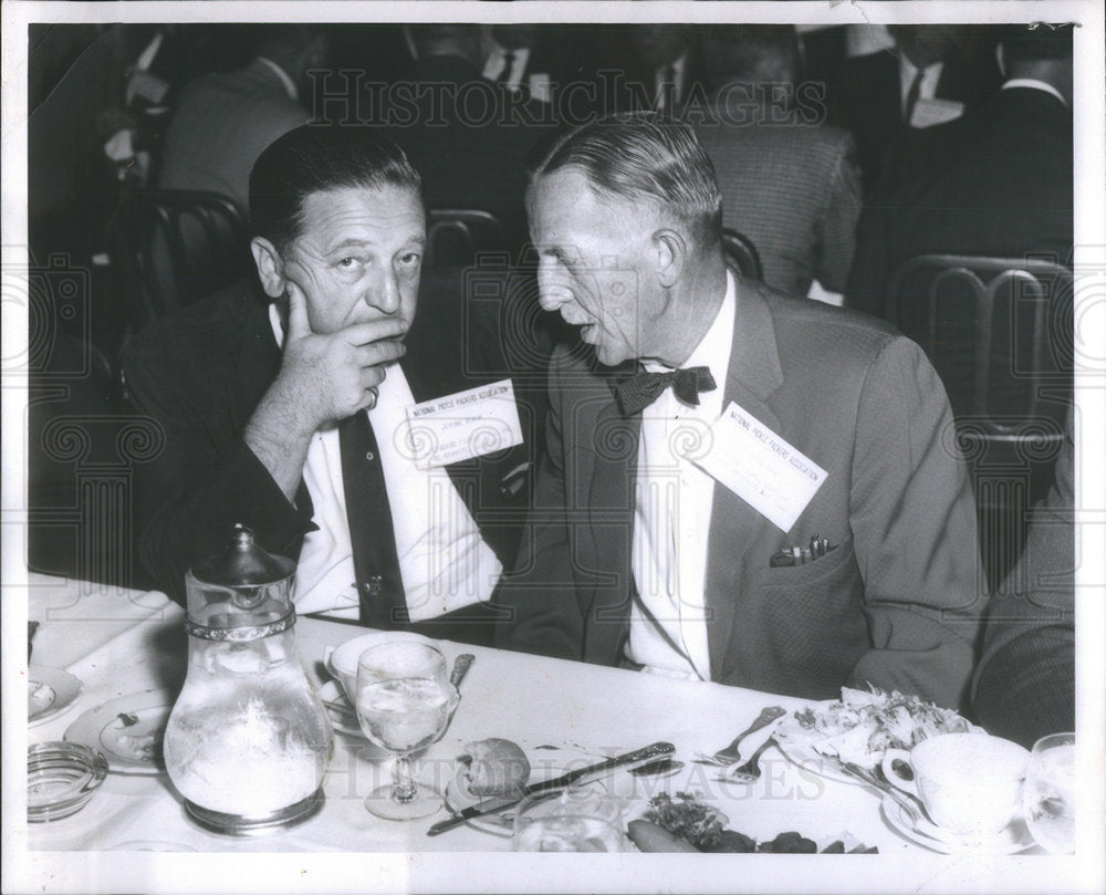1961 Pickle Packers Association Convention Guests Kunik Law Talking - Historic Images