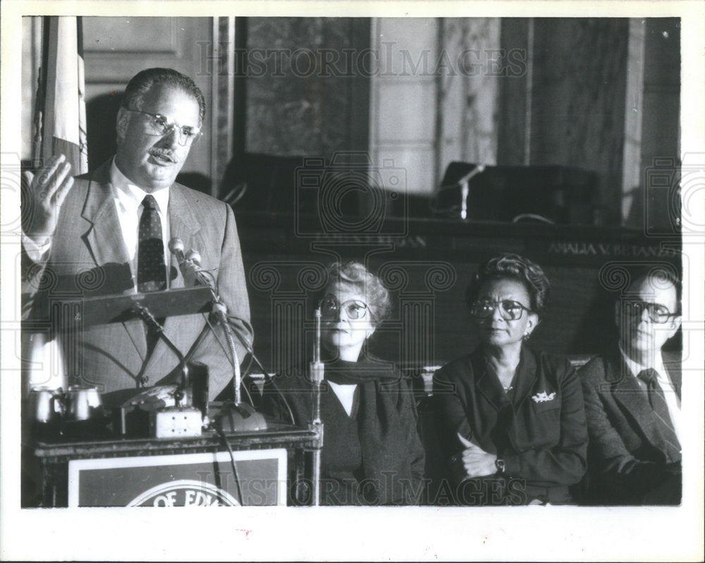 1990 Joseph Fernandez head New York City school system dropout - Historic Images