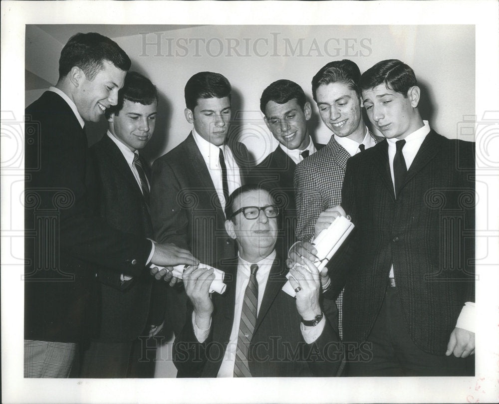 1968 Standing James Weinstein Mark Perlstein Sheldon Daar Ron Morris - Historic Images