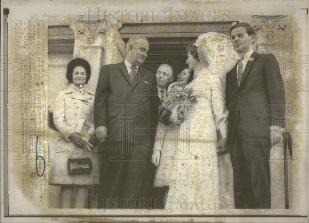 1969 Well Wisher President Lyndon Johnson Marriage Ferber Biology - Historic Images