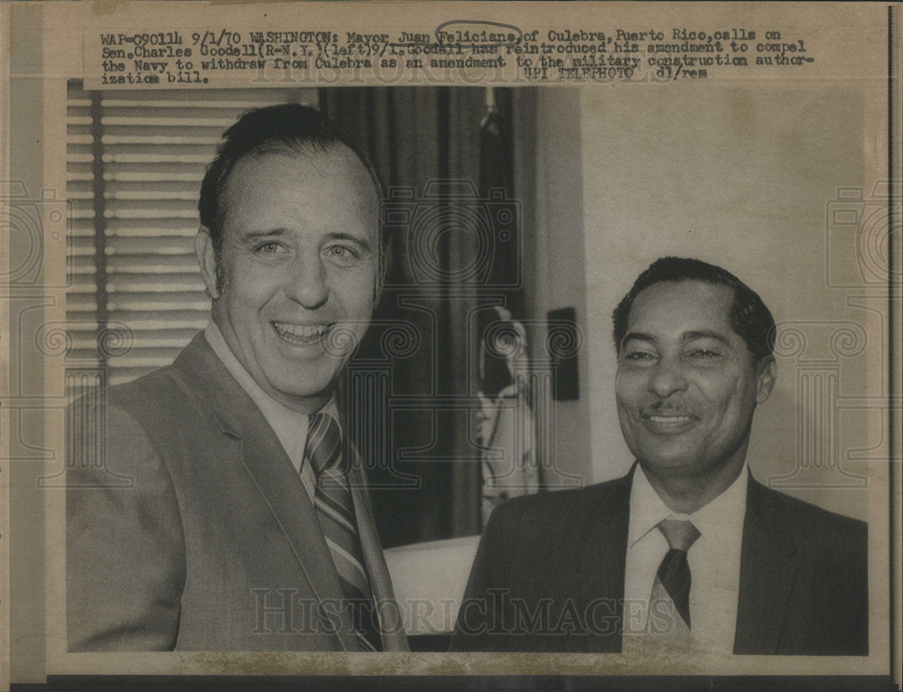 1970 Mayor Juan Feliciane Culebra Puerto Rice - Historic Images