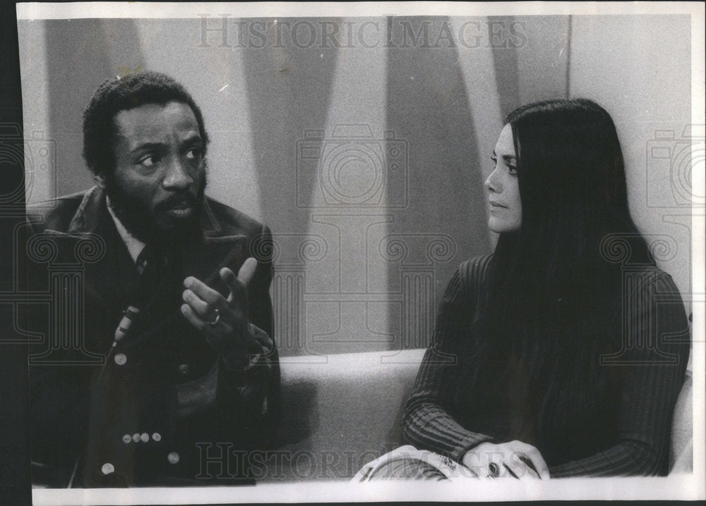 1972 Carol Feraci, Dick Gregory Kennedy Night Show - Historic Images