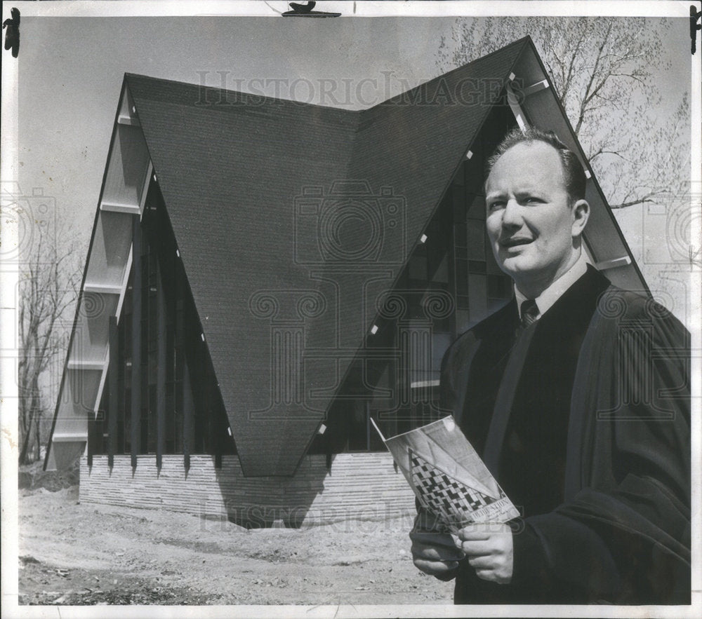 1959 Donald Kuntz Presbyterian Church Glenview Seating Minister - Historic Images