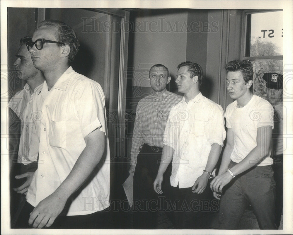 1965 Ronald Tonczak Kupczyk Arthur Gronoswki Handcuffed Raymond - Historic Images