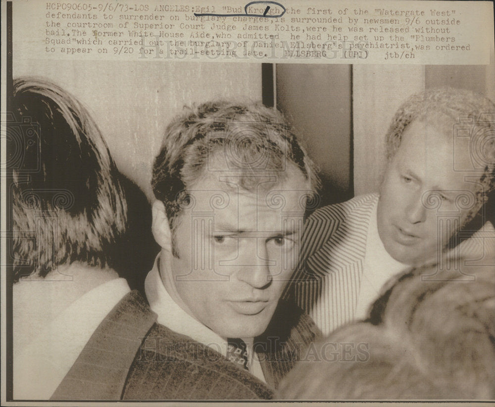 1973 Egil Krogh Jr. White House Aide Watergate Burglary Court - Historic Images