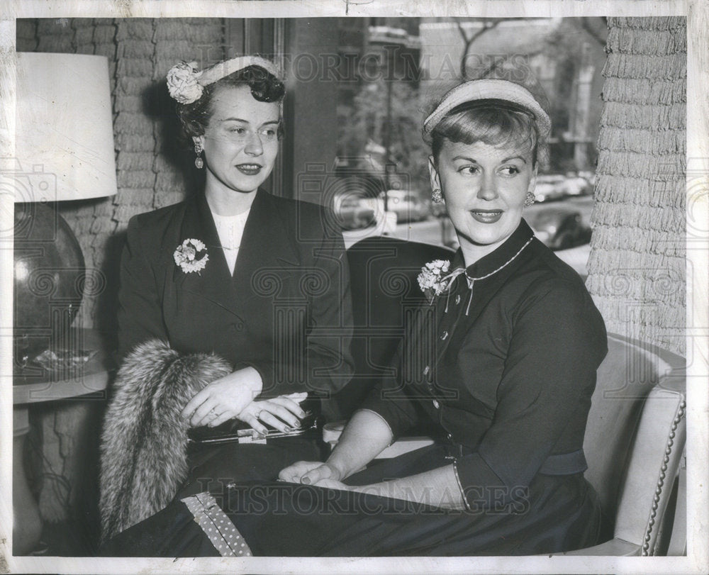 1955 Dr. Mrs. Paul I Fleming and Mrs. Kenneth Kroehler. - Historic Images