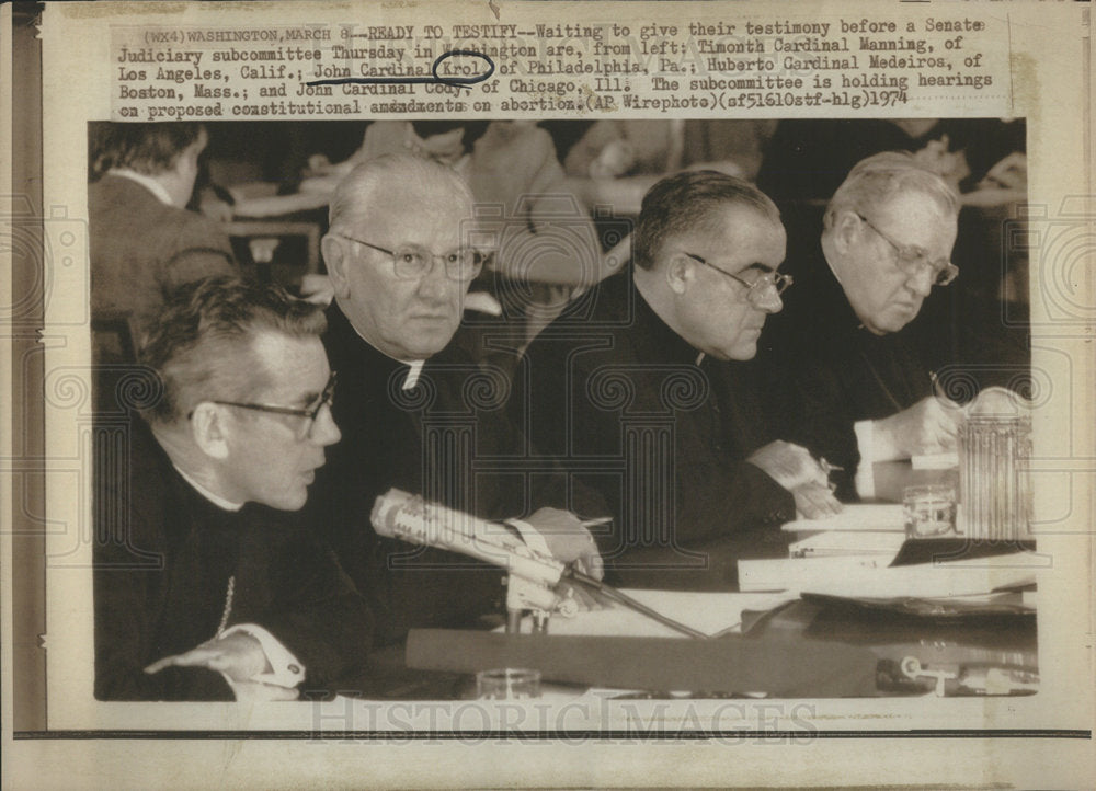 1974 John Joseph Krol Cardinal - Historic Images