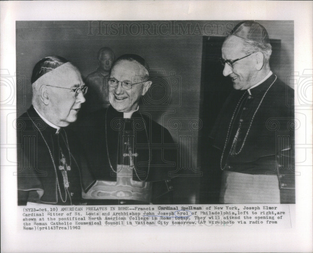 1962 Press Photo John Joseph Krol - Historic Images